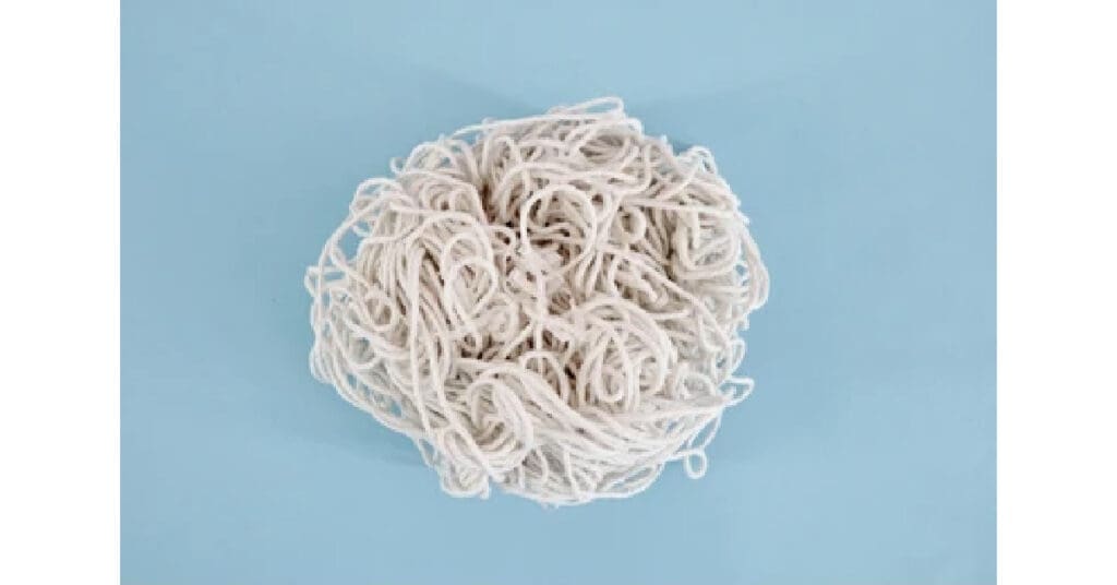Image of yarn to represent a bundle of nerves.